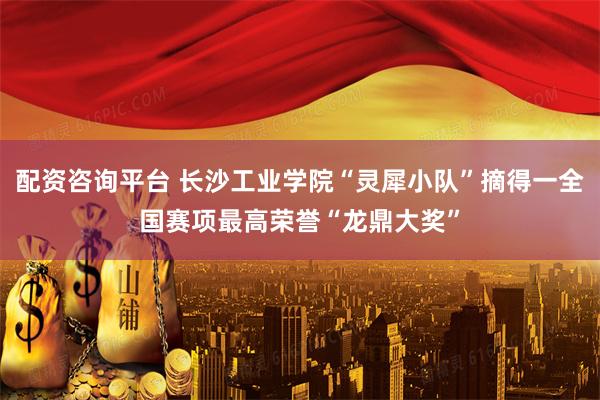 配资咨询平台 长沙工业学院“灵犀小队”摘得一全国赛项最高荣誉“龙鼎大奖”