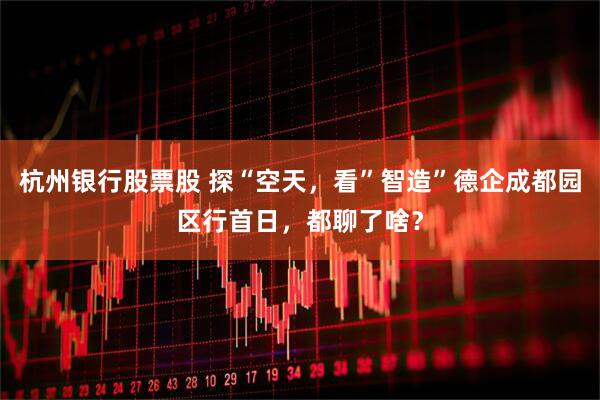 杭州银行股票股 探“空天，看”智造”德企成都园区行首日，都聊了啥？